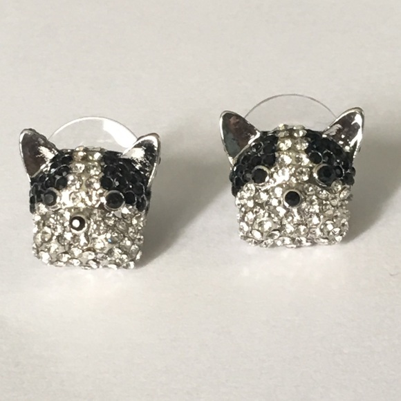 (H3) Bulldog Earrings - Picture 3 of 8